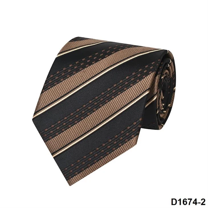 Brown ak Nwa Striped Mens Tie